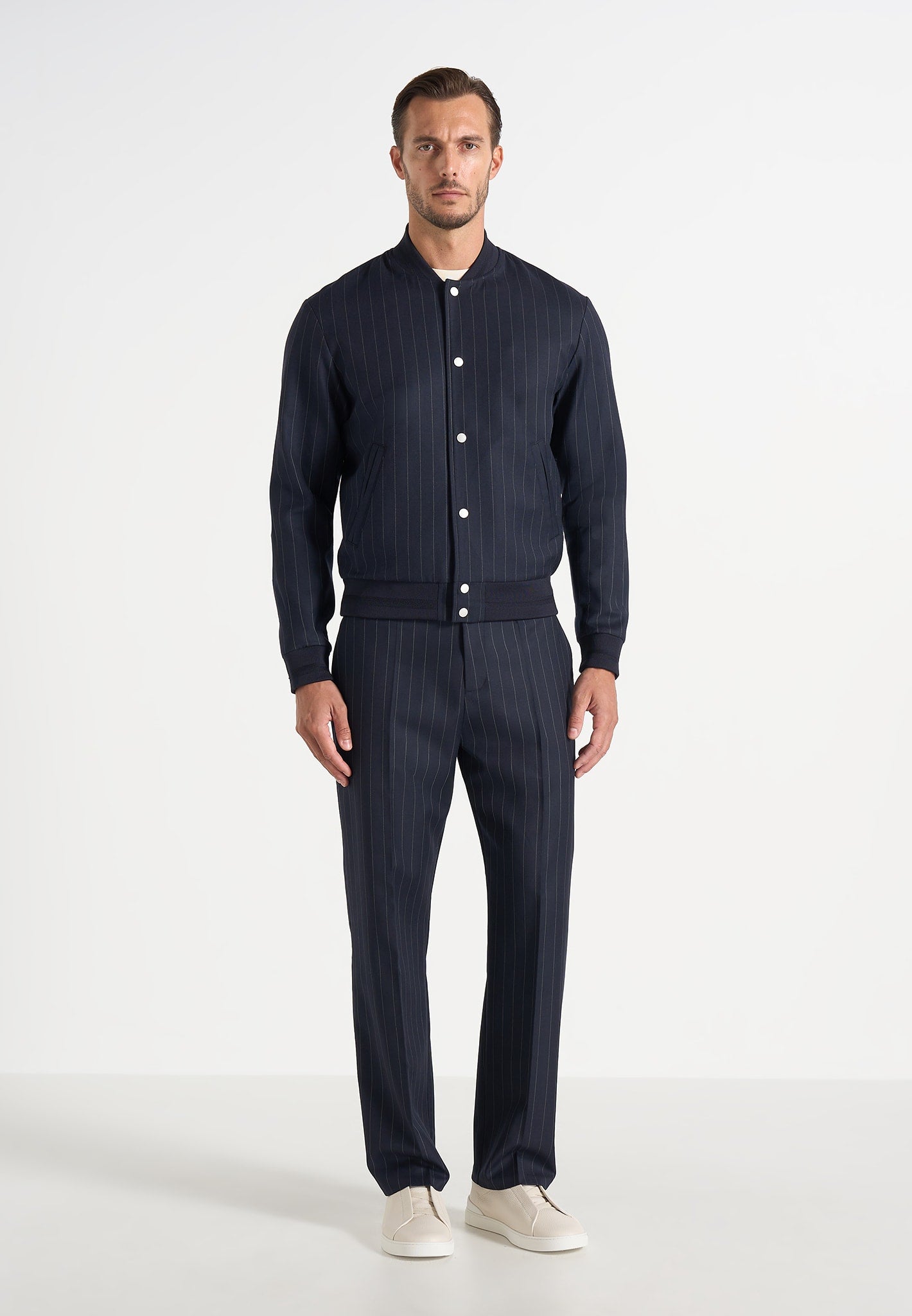 savin-pinstripe-bomber-jacket-navynew