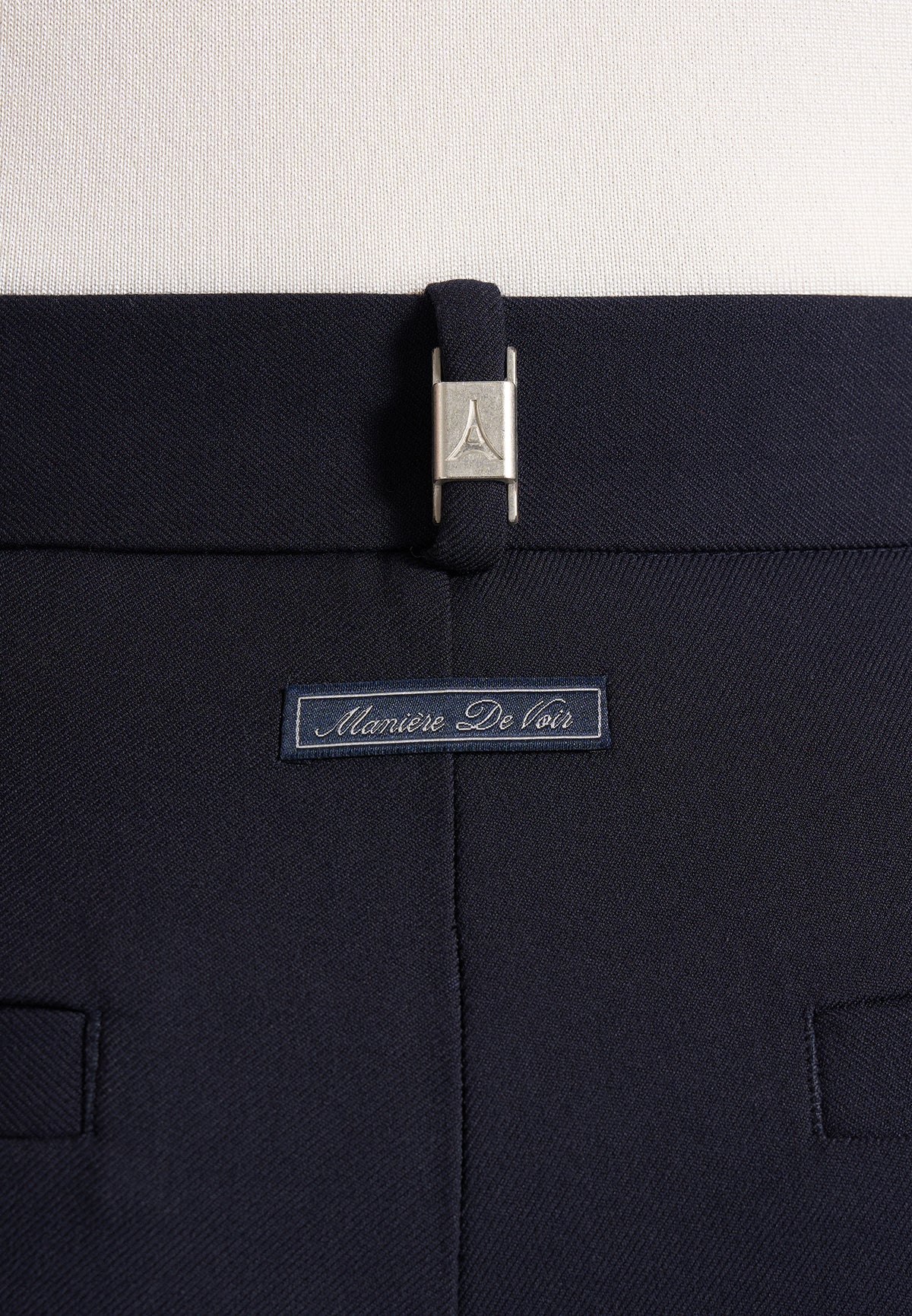 Pierre - Twin Pleat Tailored Wool-Blend Pants - Dark Navy