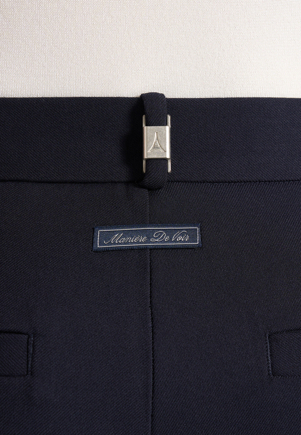 Pierre - Twin Pleat Tailored Wool-Blend Pants - Dark Navy
