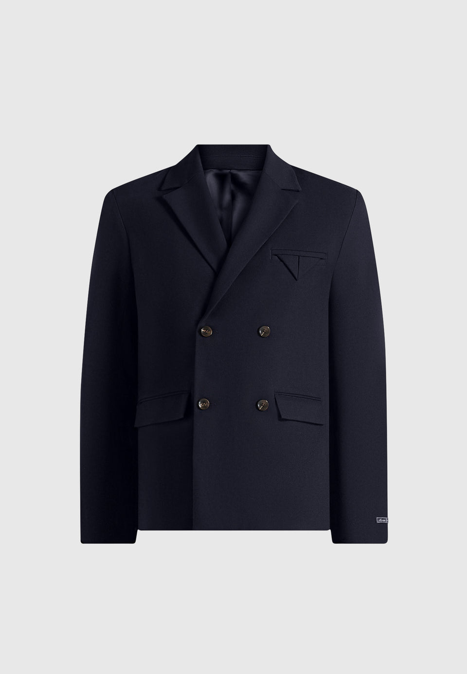 Didier - Double Breasted Wool-Blend Tailored Suit Jacket - Dark Navy