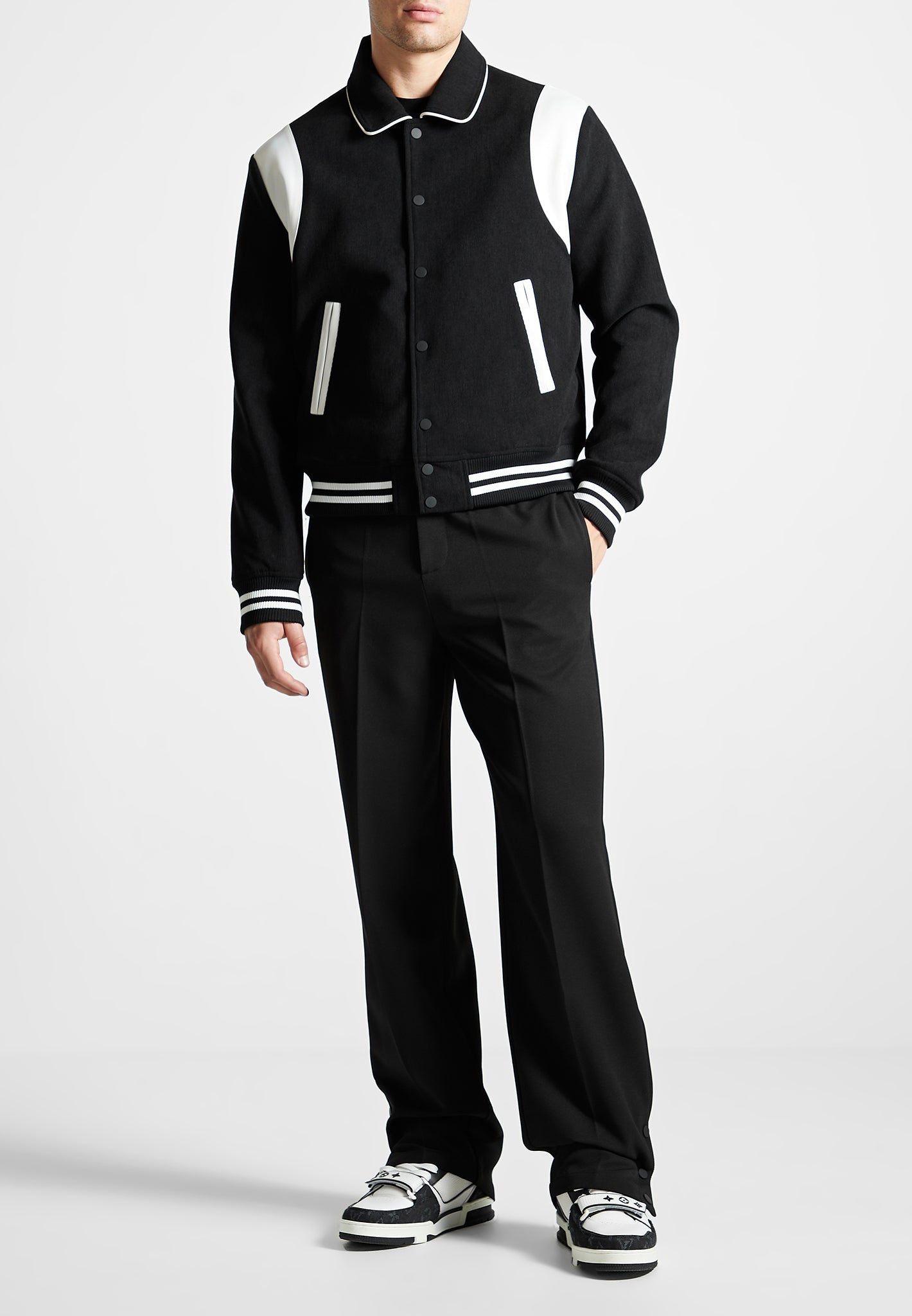 satin-panel-corduroy-varsity-jacket-black