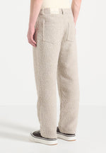 Arnault - Boucle Pleated Jeans - Beige
