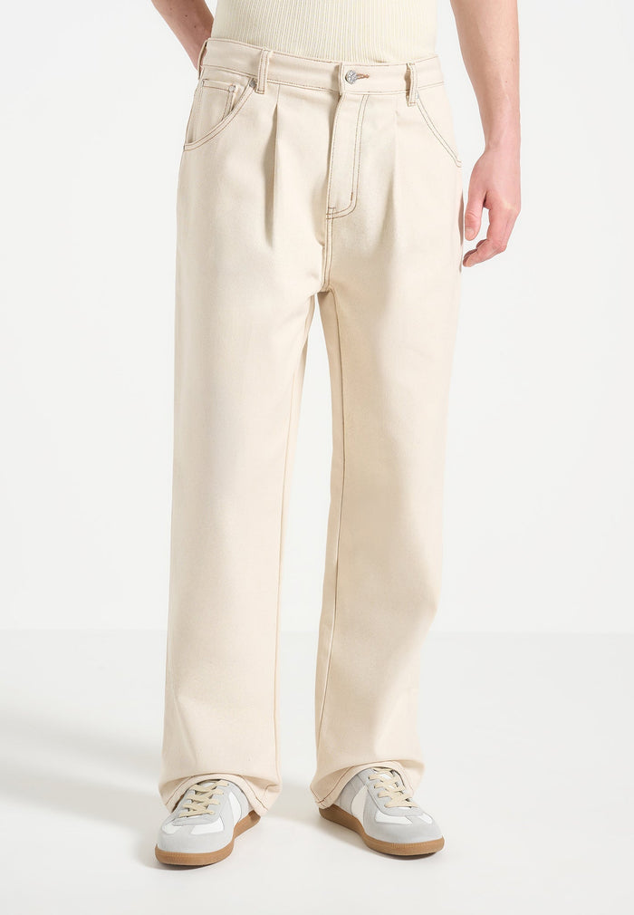 arnault-pleated-denim-jeans-cream