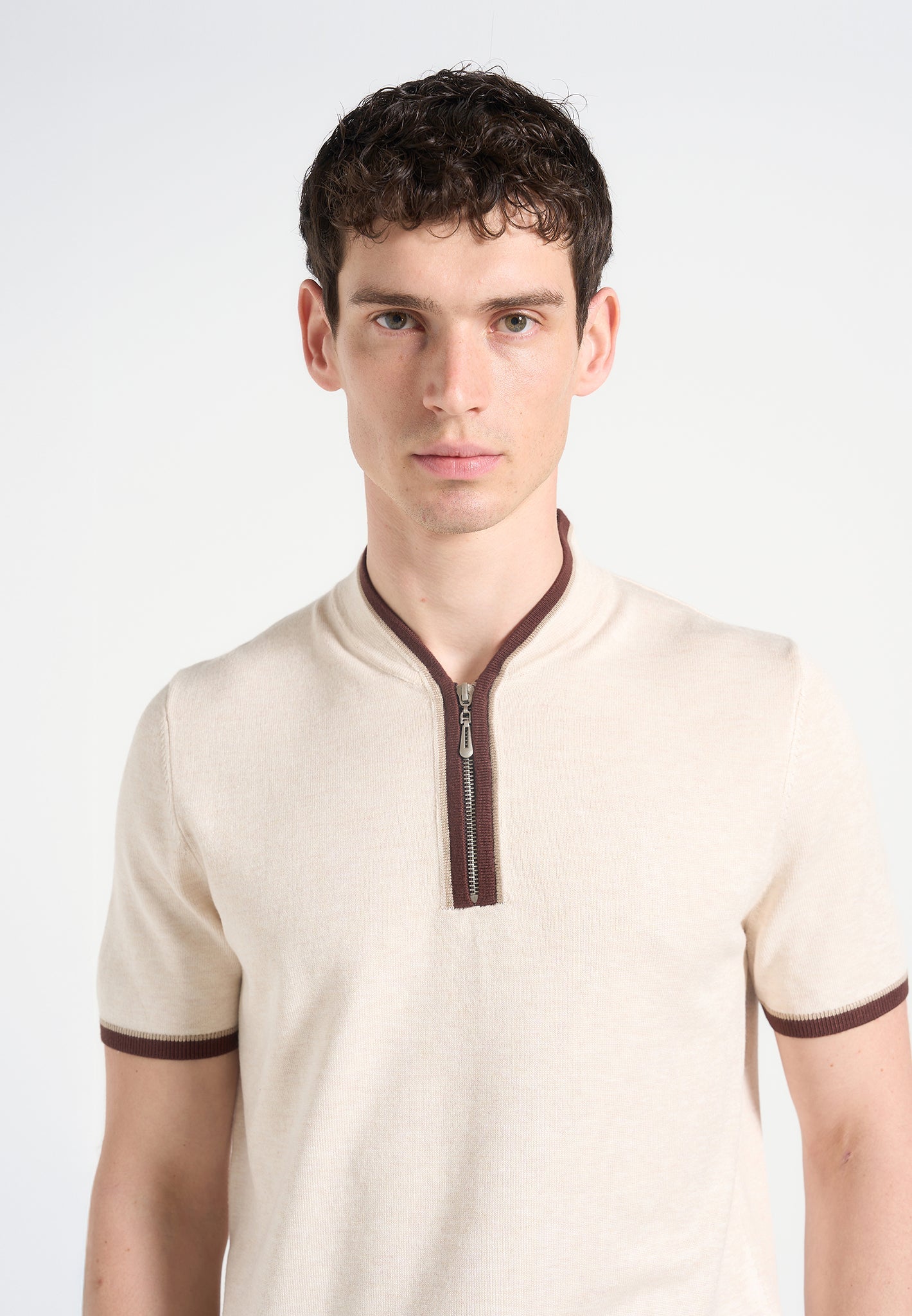 clement-crew-neck-zip-polo-shirt-cream