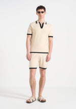 contrast-detail-knit-shorts-cream