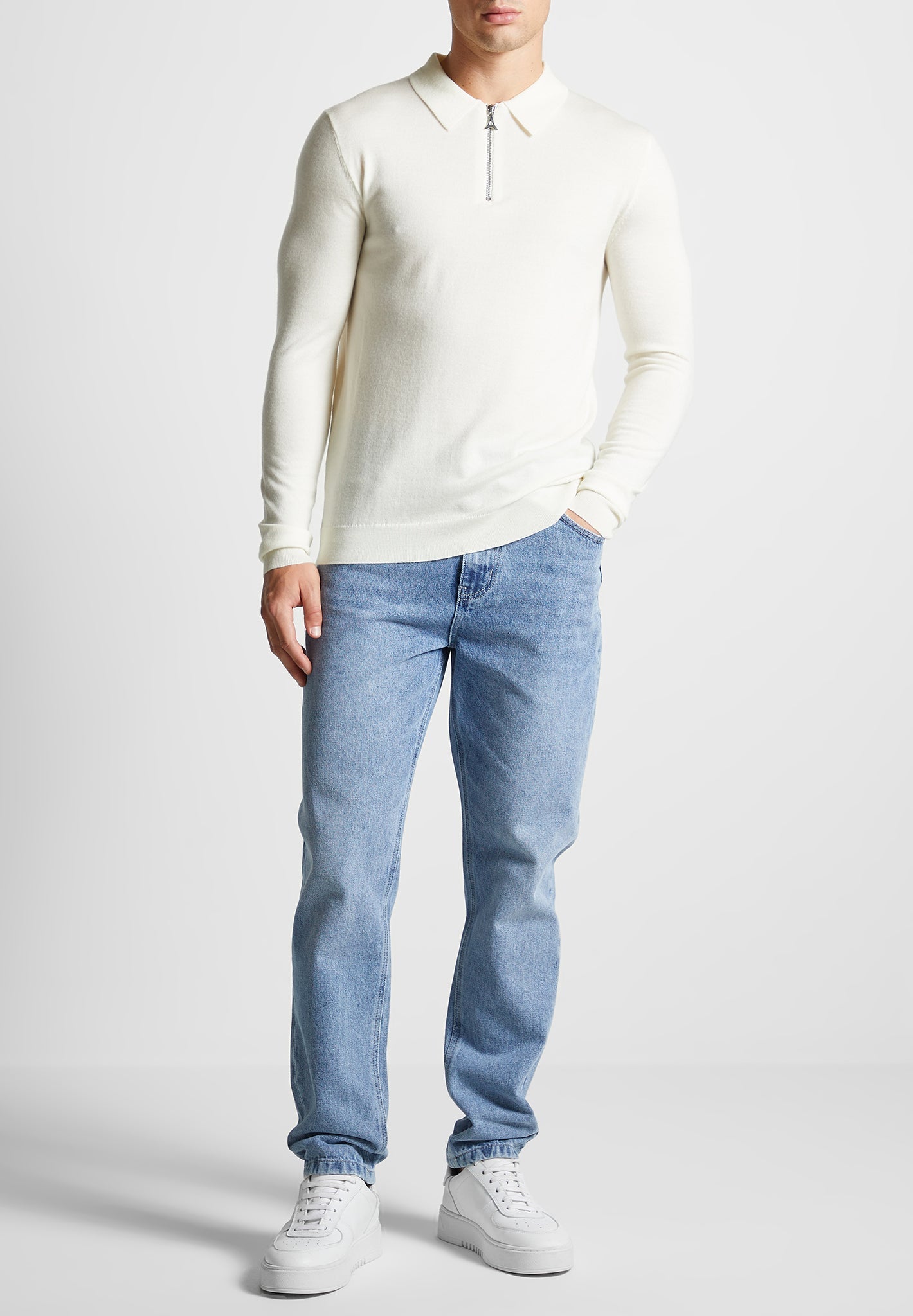merino-wool-long-sleeve-polo-top-with-zip-off-white