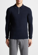 merino-wool-long-sleeve-polo-top-with-zip-navy