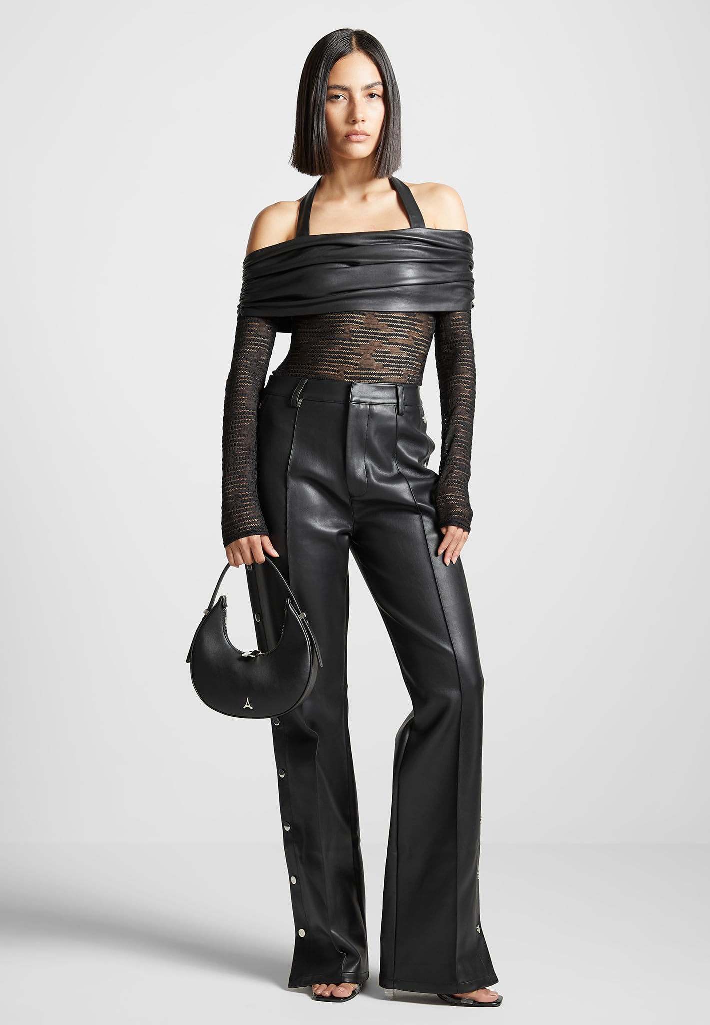 mesh-and-vegan-leather-bardot-bodysuit-black