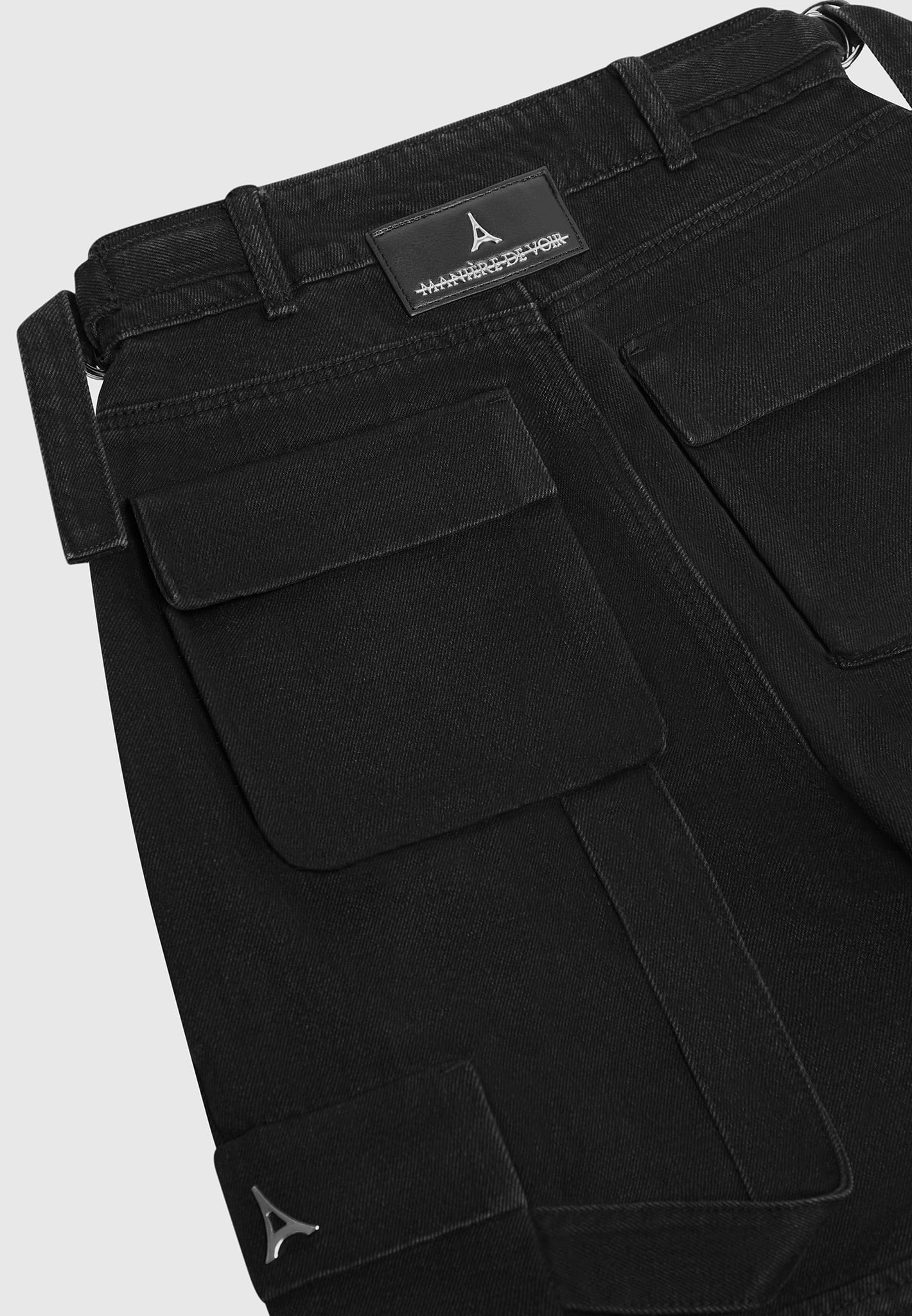 Zip Neoprene Trousers - Black