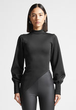 mock-neck-asymmetric-top-black