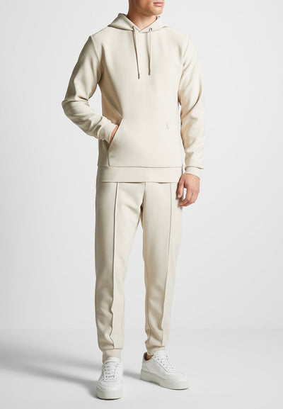 eternel-neoprene-regular-fit-hoodie-stone