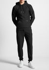 eternel-neoprene-tapered-fit-pintuck-joggers-black