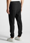 eternel-neoprene-tapered-fit-pintuck-joggers-black