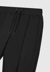 eternel-neoprene-tapered-fit-pintuck-joggers-black