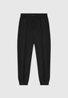 eternel-neoprene-tapered-fit-pintuck-joggers-black