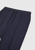 neoprene-tapered-fit-pintuck-joggers-navy