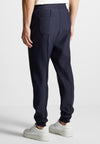 eternel-neoprene-tapered-fit-pintuck-joggers-navy