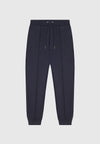 eternel-neoprene-tapered-fit-pintuck-joggers-navy