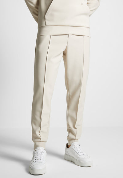 eternel-neoprene-tapered-fit-pintuck-joggers-stone