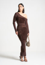 off-shoulder-knitted-maxi-dress-brown