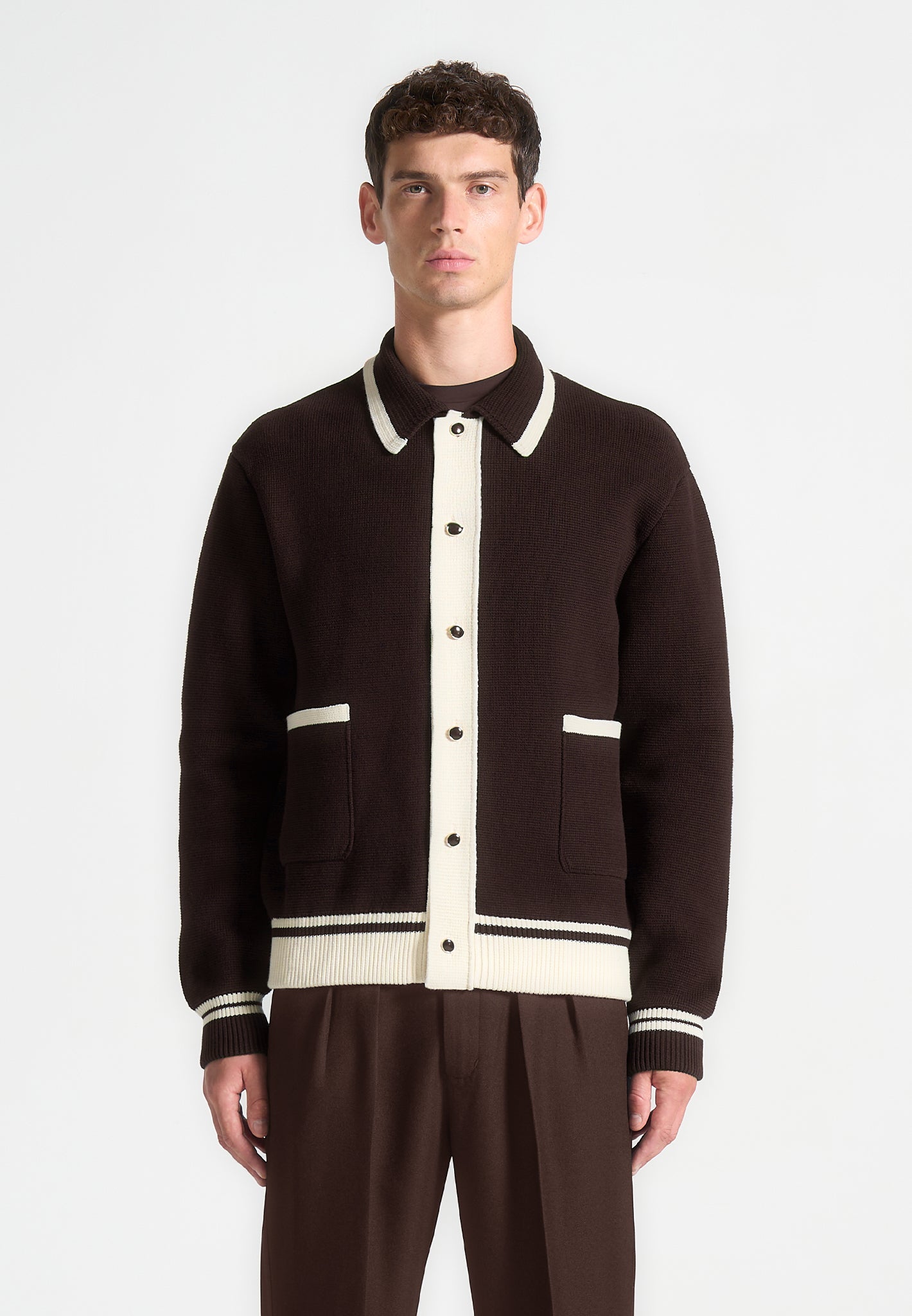 julien-classic-combed-cotton-knit-cardigan-brown