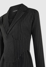 pinstripe-blazer-dress-with-reversible-corset-black