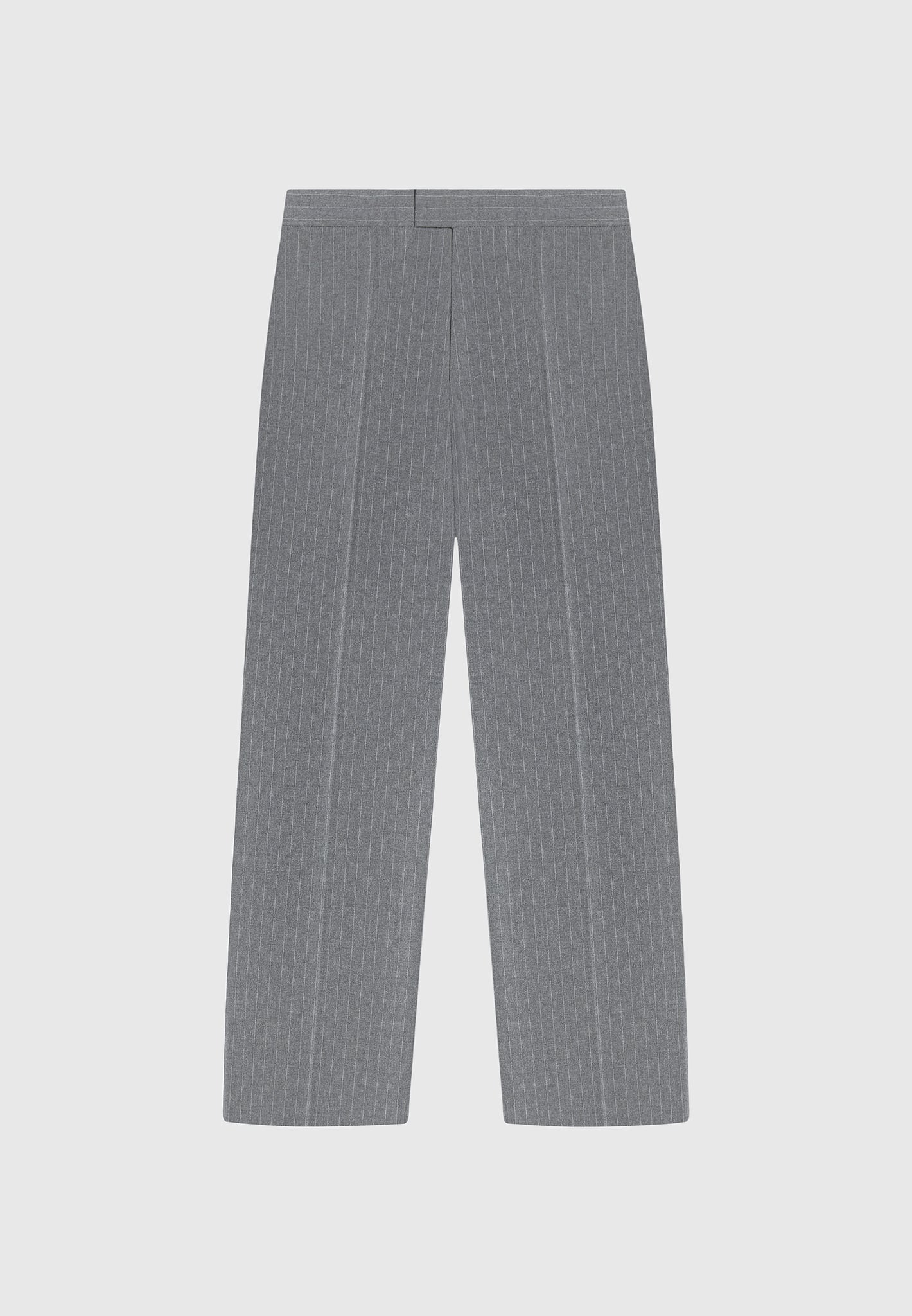 Pinstripe Tailored Trousers - Grey