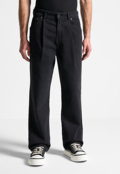 arnault-pleated-jeans-washed-black