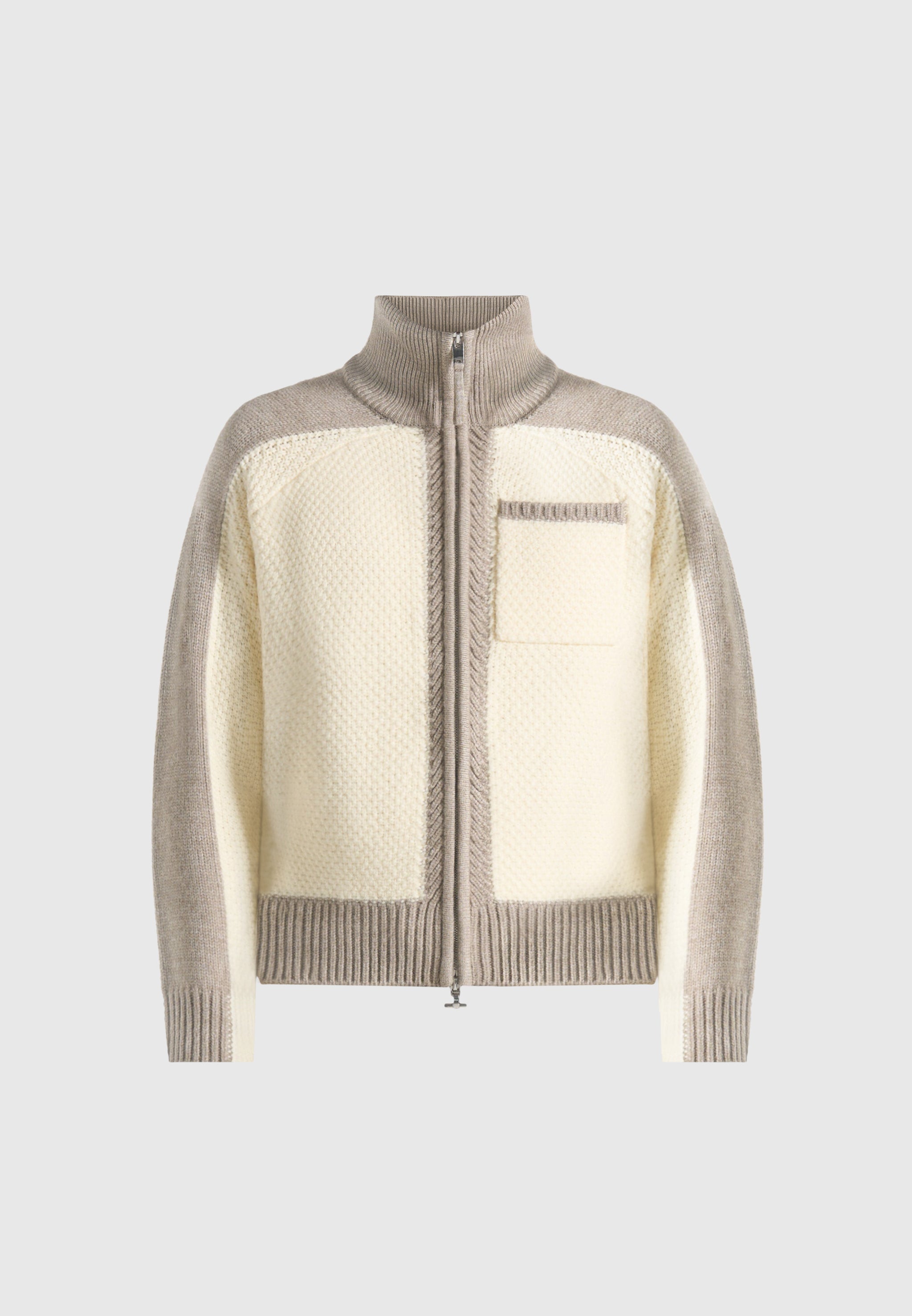rene-colour-block-zip-through-cardigan-cream-beige