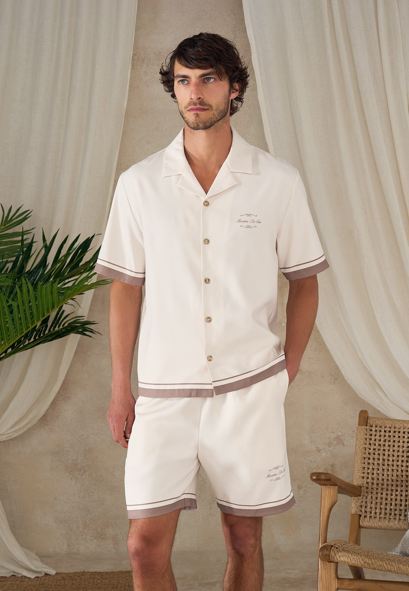 Juan - Baroque Resort Shirt - Cream 