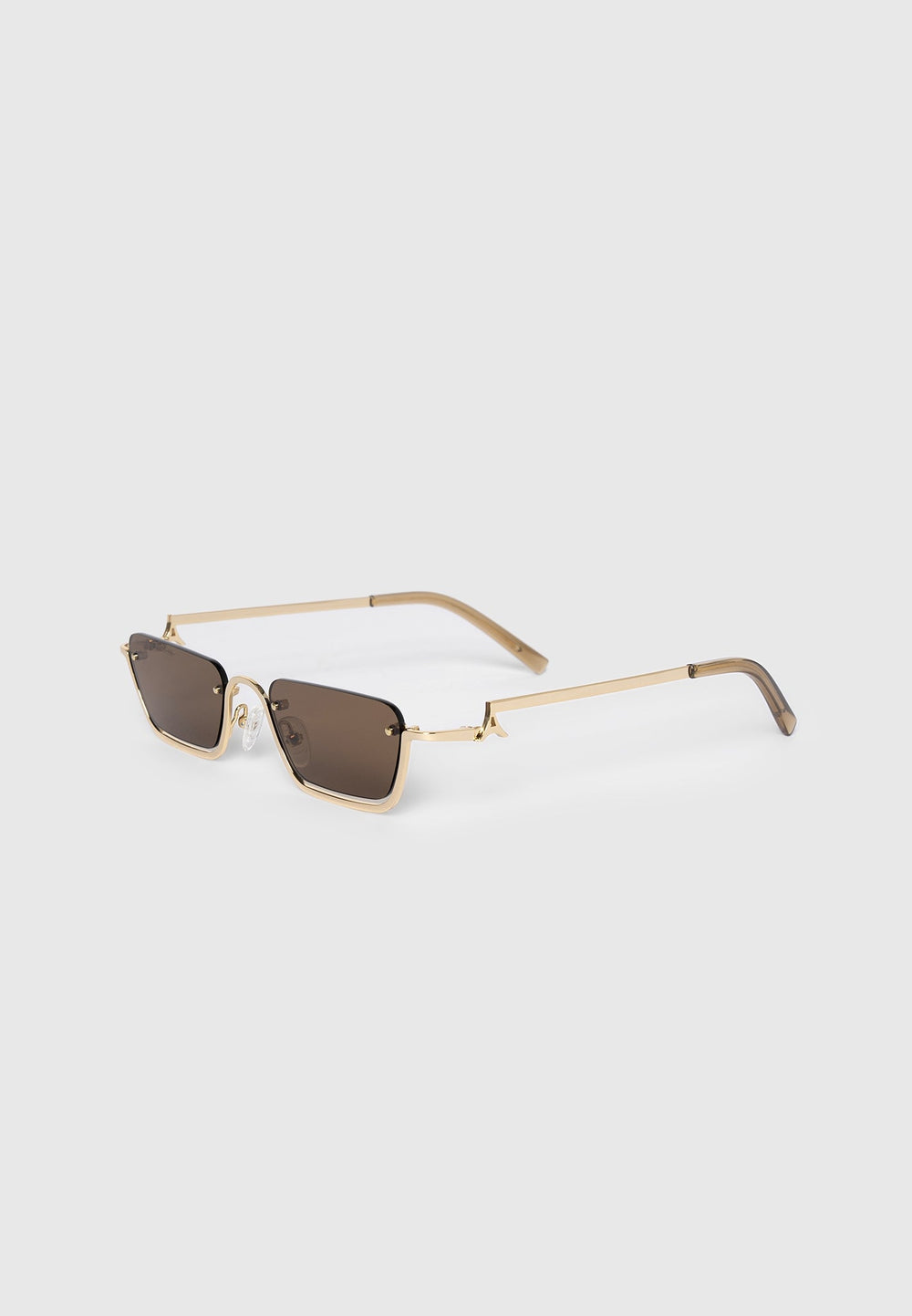 sacha-rectangular-frameless-sunglasses-gold