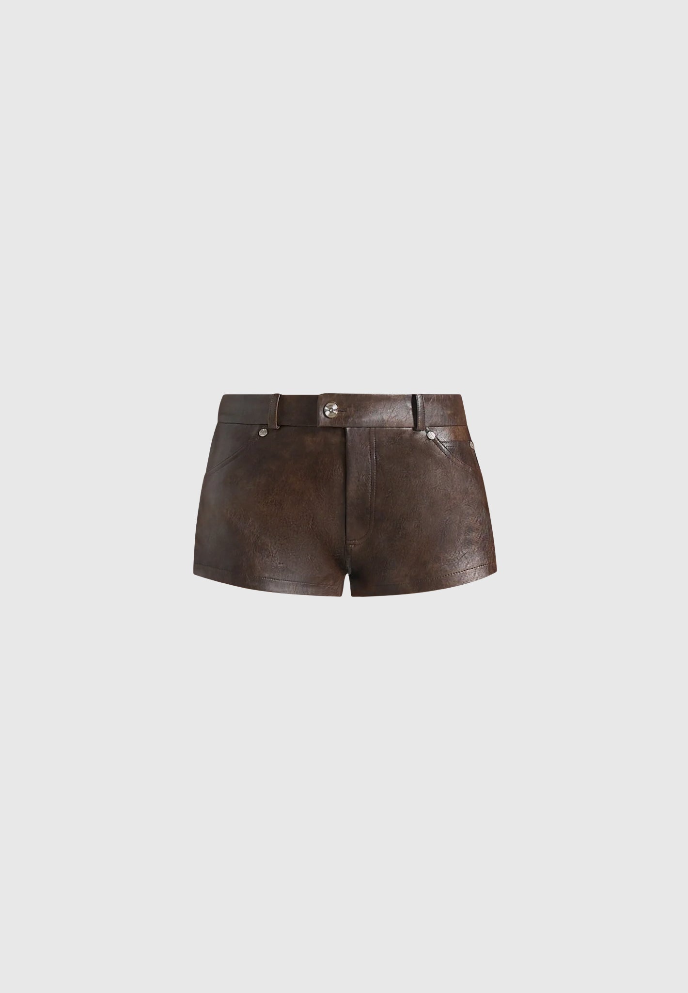 Samia - Vintage Mini Shorts - Brown