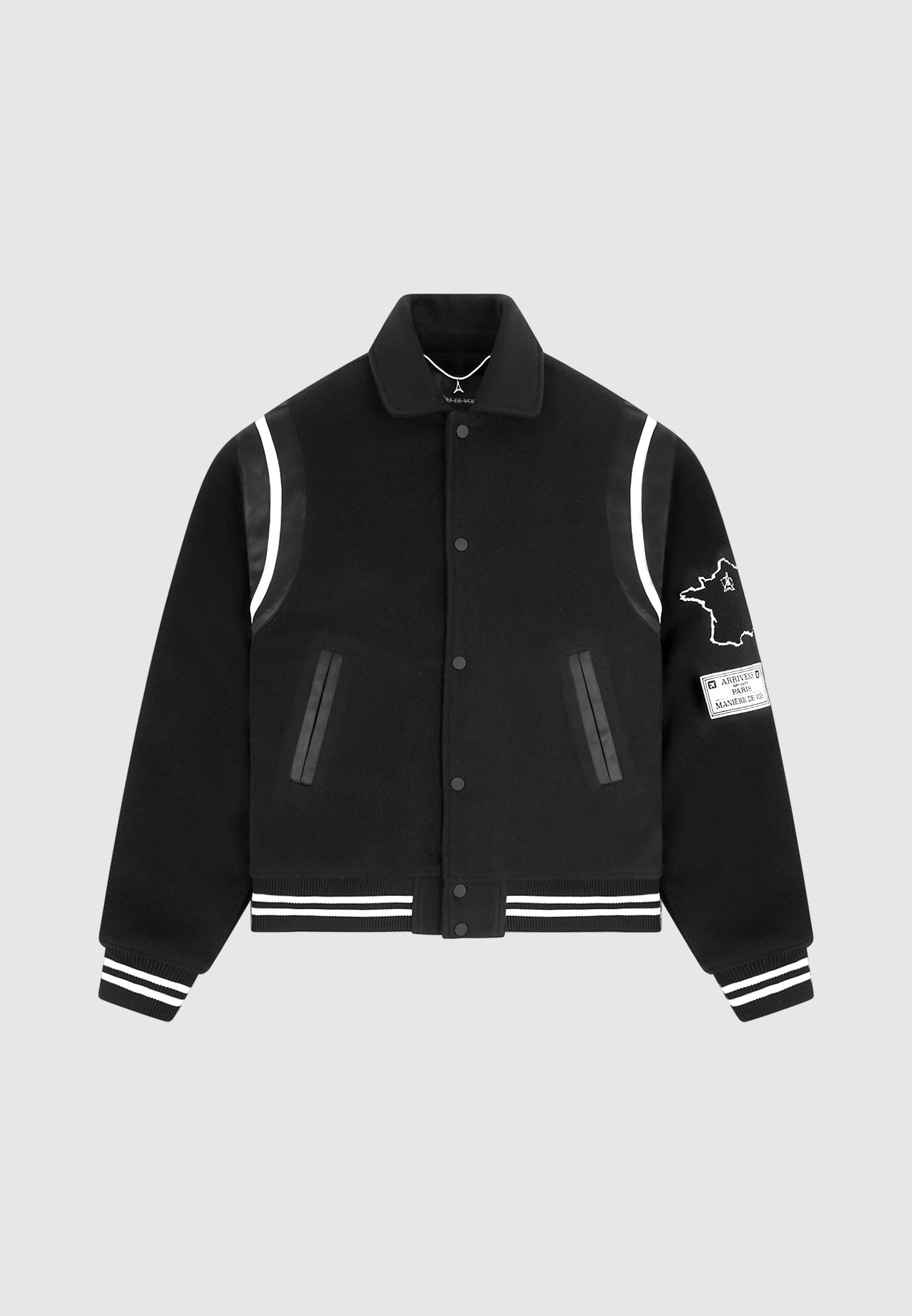 satin-panel-eiffel-varsity-jacket-black