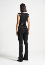 satin-contour-flared-jumpsuit-black