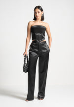 cora-satin-pintuck-bandeau-corset-top-black