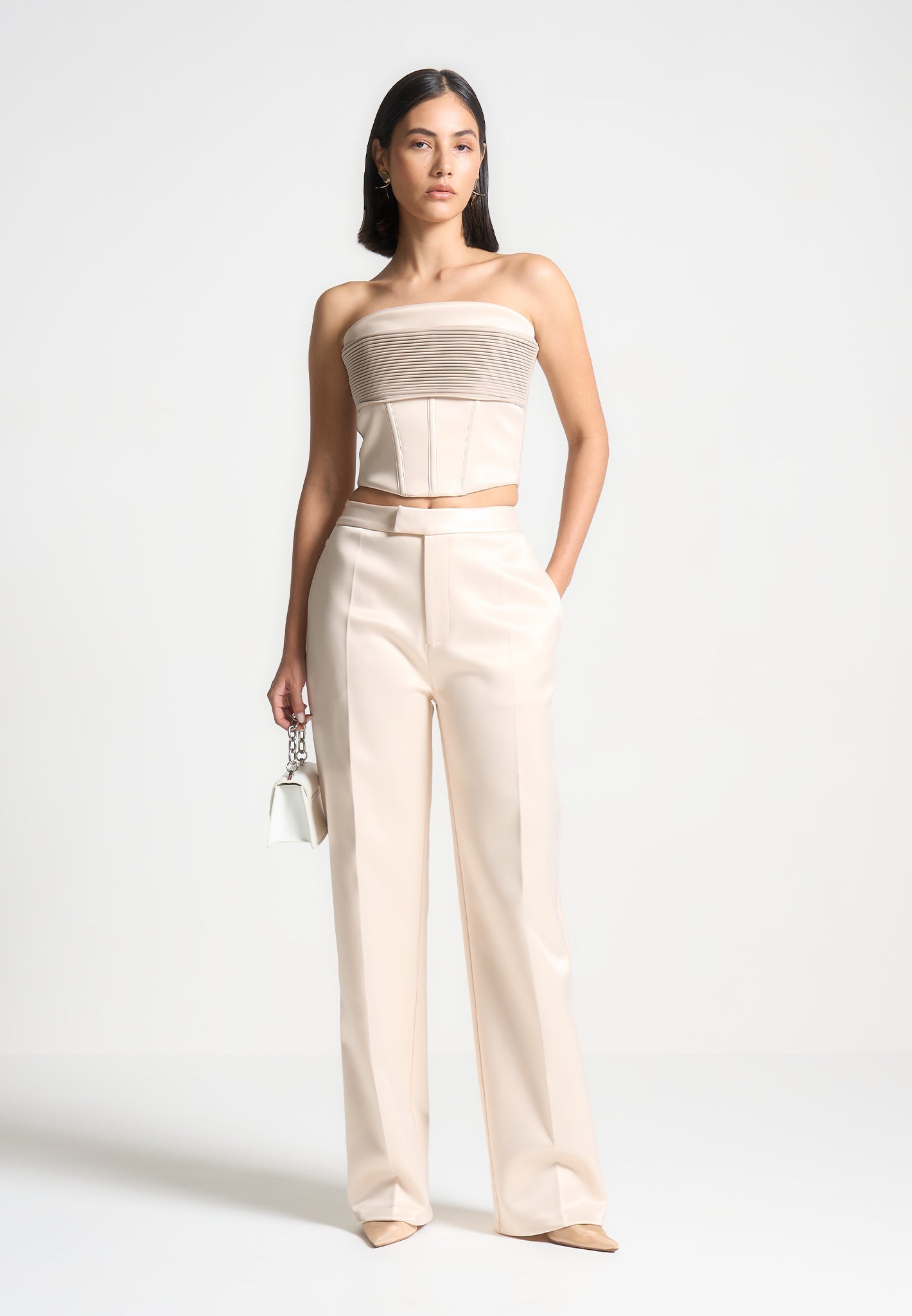 cora-satin-pintuck-bandeau-corset-top-champagne