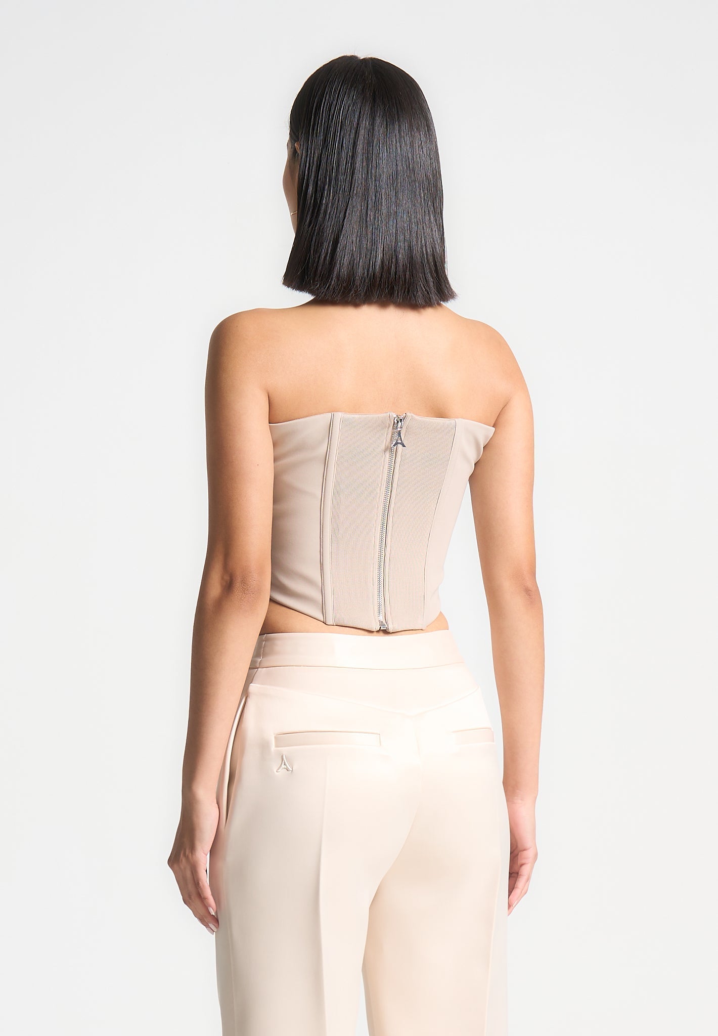 cora-satin-pintuck-bandeau-corset-top-champagne