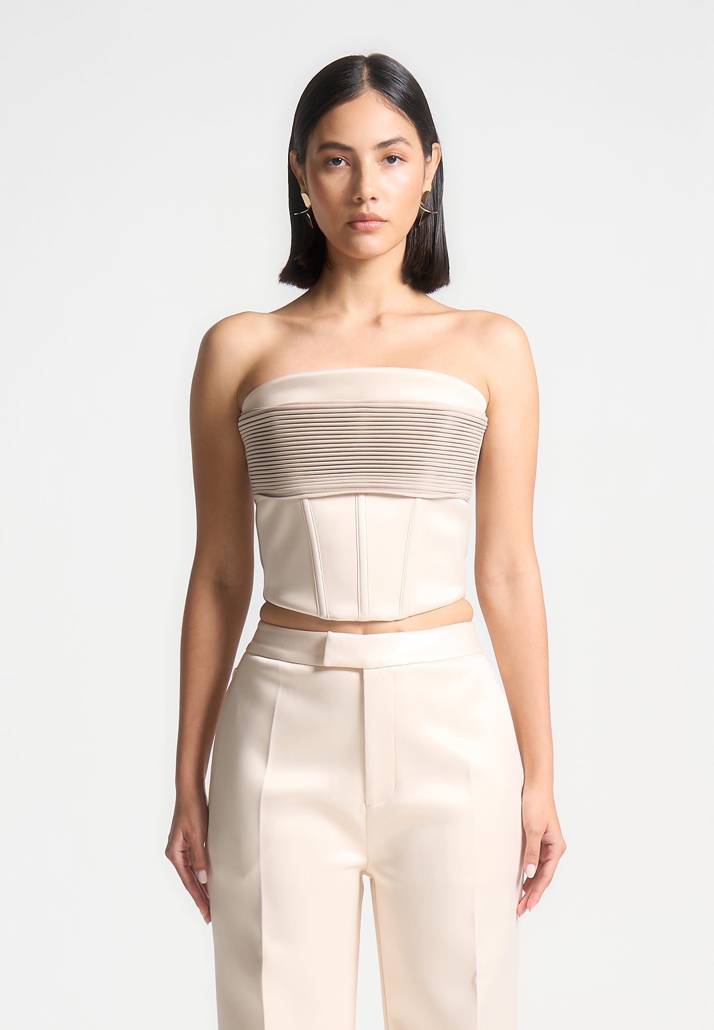 cora-satin-pintuck-bandeau-corset-top-champagne