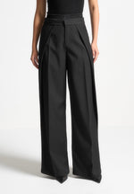 satin-waistband-pinstripe-trousers-black