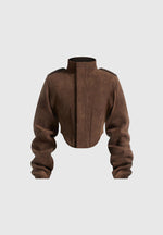 solange-suede-tacked-sleeve-corset-jacket-brown