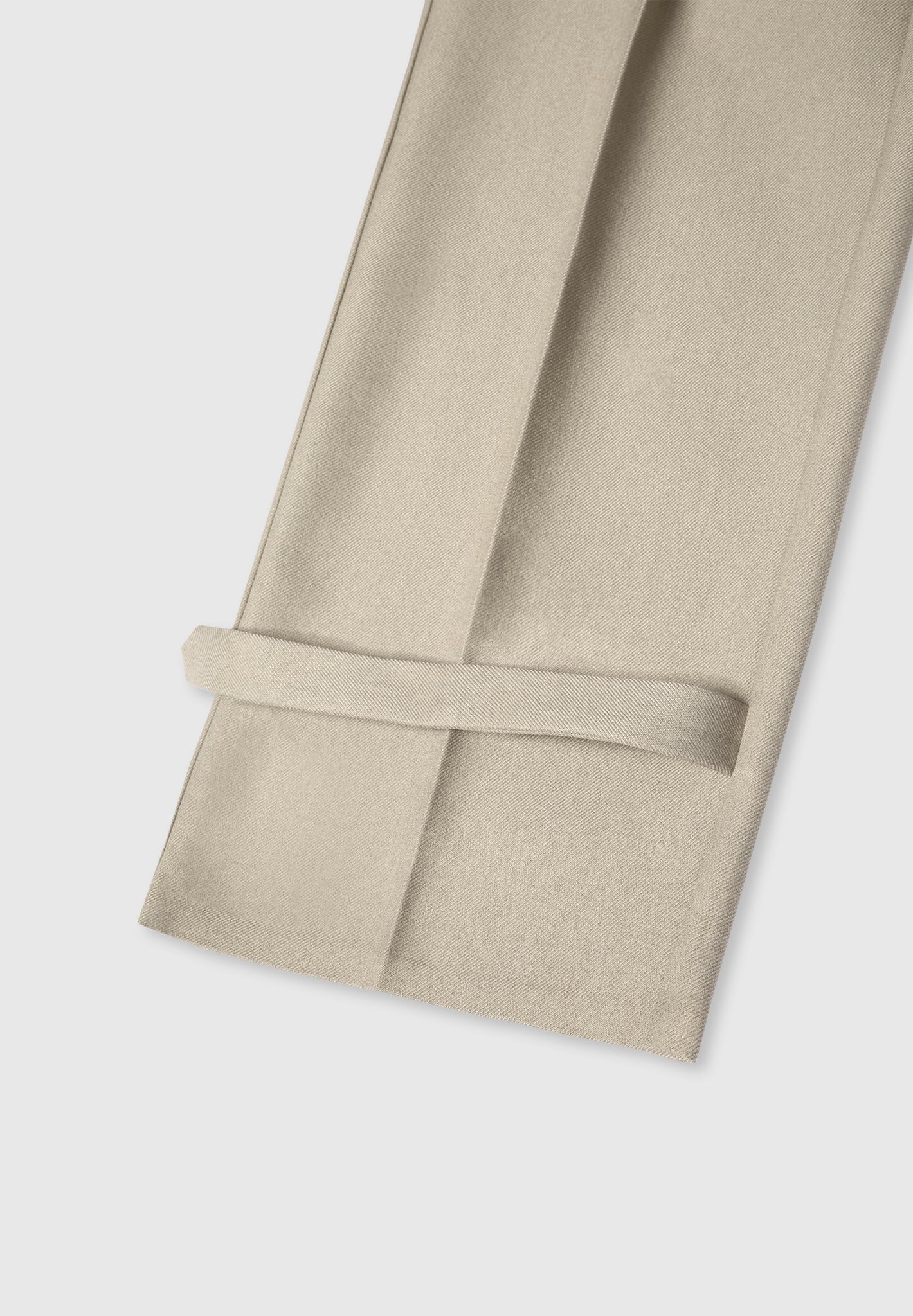 Danielle - Tailored Pleated Cargo Trousers - Beige