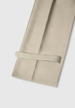 Danielle - Tailored Pleated Cargo Trousers - Beige