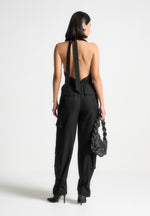 tailored-halterneck-cargo-jumpsuit-black