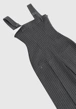 Camille - Tailored Pinstripe Jumpsuit - Grey