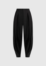 Sophie - Twist Leg Tailored Pants - Black