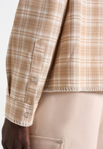 blake-unisex-whipstitch-check-shirt-beige