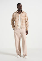 blake-unisex-whipstitch-check-shirt-beige