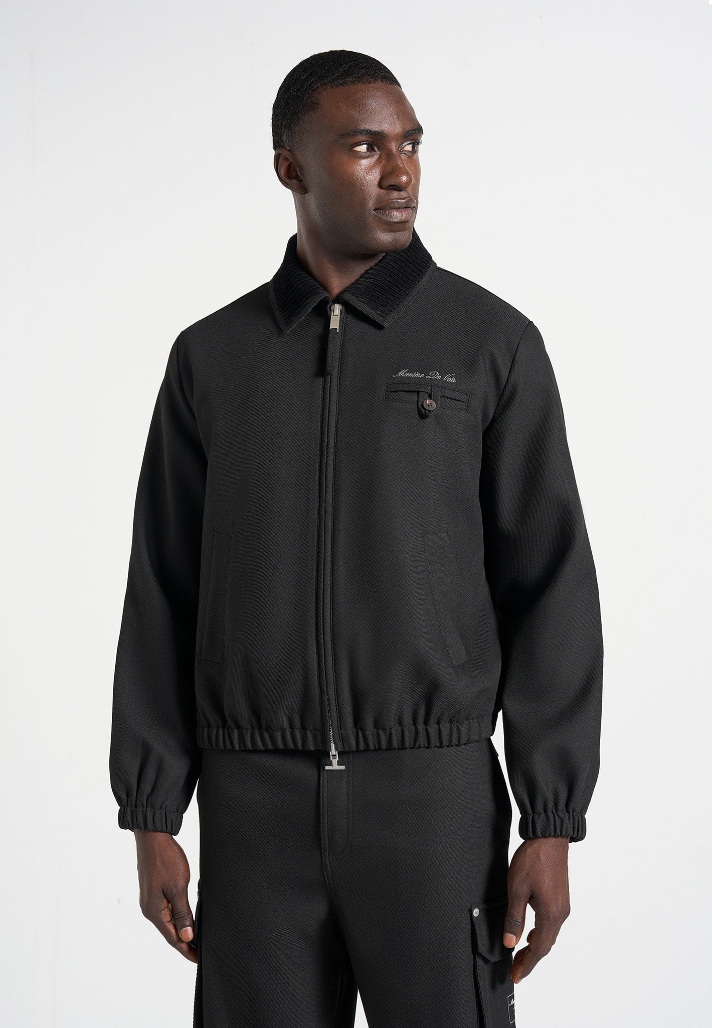 kilian-unisex-twill-signature-jacket-black