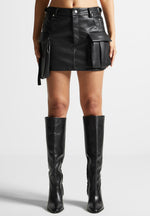 vegan-leather-cargo-mini-skirt-black