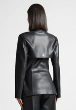 vegan-leather-cut-out-blazer-black